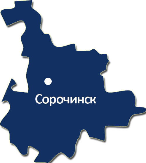 Карта оренбургская область сорочинск